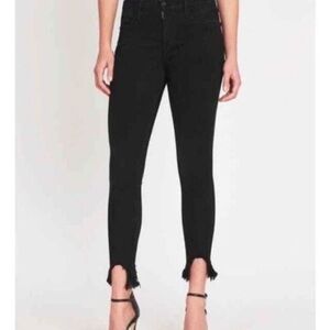 Frame Le High Skinny Black Jeans